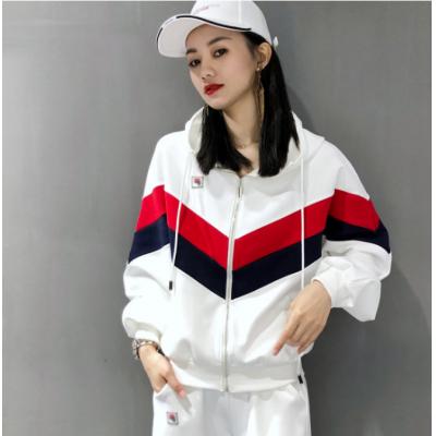欧洲站卫衣运动服套装女秋季新款女装时尚个性洋气休闲两件套潮
